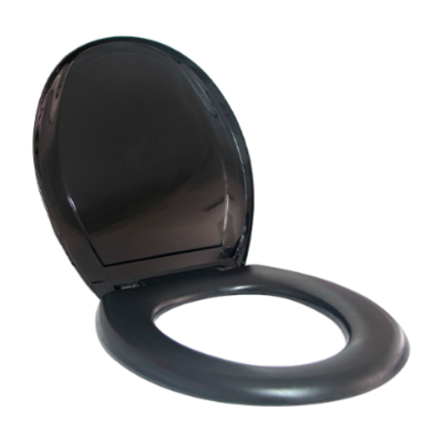 Imagen de Tapa inodoro Oval plástica acolchada Negro
