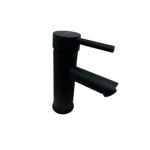 Imagen de Grifería de lavatorio Monocomando de mesada Milano Negro Mate