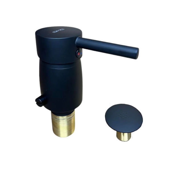 Imagen de Grifería para bidet Monocomando con transferencia Milano Negro Mate