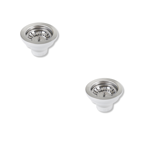 Imagen de Pileta doble cocina acero inox. 201 Con Valvulas