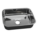 Imagen de Pileta simple acero inox embutir 56x34x17 Forminox con válvula