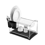 Imagen de Escurreplatos con bandeja doble cromado