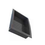 Imagen de Nicho Empotrar Polipropileno 40cm Negro