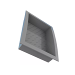 Imagen de Nicho Empotrar Polipropileno 40cm Grafito