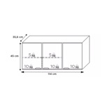 Imagen de Mueble aéreo cocina Flamingo  120cm blanco Cozimax
