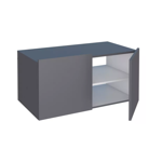 Imagen de Mueble de baño suspendido BLISS gris 80 cm sin bacha