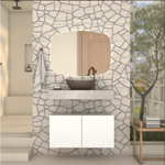 Imagen de Mueble de baño suspendido BLISS Blanco 80 cm sin bacha