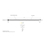 Imagen de Flexible de acero inox para ducha en blíster 2,00 mt Blukit