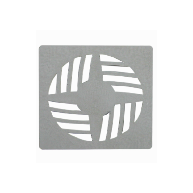 Imagen de Rejilla plástico cromado 10x10 cm