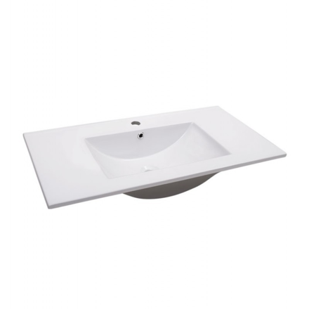 Imagen de Bacha de sobreponer rectangular 80x46 cm c/mesa Blanco Dmc