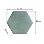 Imagen de Cerámica para pared Connect Green Hexagonal Mate