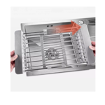 Imagen de Cesta extensible para pileta de acero satinada