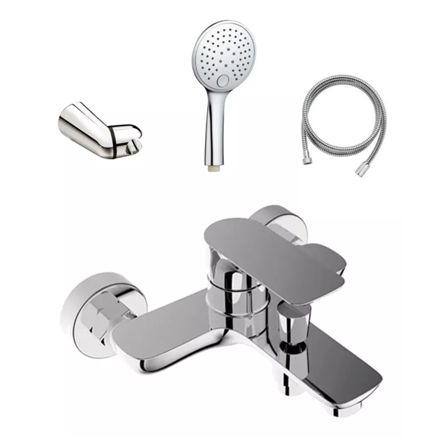 Imagen de Grifería de ducha Monocomando Exterior con transferencia Blaster Cromado Brillante