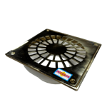 Imagen de Rejilla bronce pulido con base reja 15x15 cm