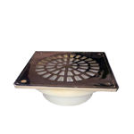 Imagen de Rejilla bronce pulido con base reja 15x15 cm