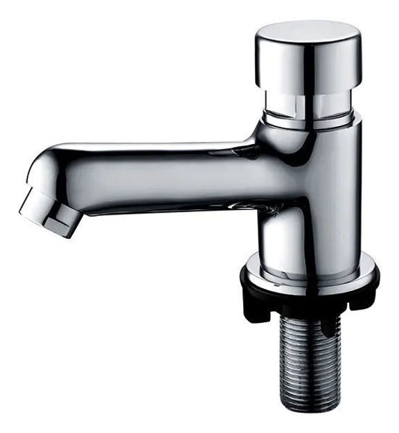 Imagen de Grifería de lavatorio temporizada de mesada Cromado