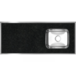 Imagen de Mesada c/pileta inox 120cm Negra Derecha Forminox