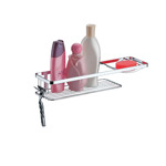 Imagen de ORGANIZADOR DE BAÑO DE PARED NEGRO MATE