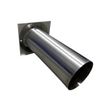 Imagen de Rejilla ventilación metálica 10x10 tubo largo 100 S/orificio