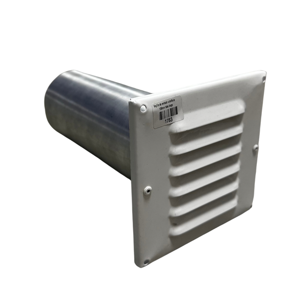 Imagen de Rejilla ventilación metálica 10x10 tubo largo 100 C/orificio