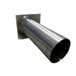 Imagen de Rejilla ventilación metálica 10x10 tubo largo 100 C/orificio