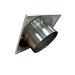 Imagen de Rejilla ventilación metálica 10x10 tubo corto 100 C/orificio