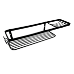 Imagen de ORGANIZADOR DE BAÑO DE PARED NEGRO MATE