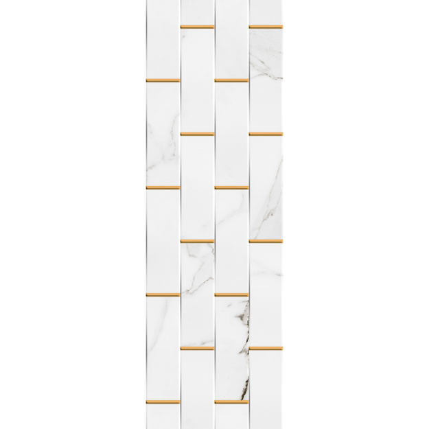 Imagen de Porcelanato para pared Trama Rimini 32x100 cm Mate y rectificado