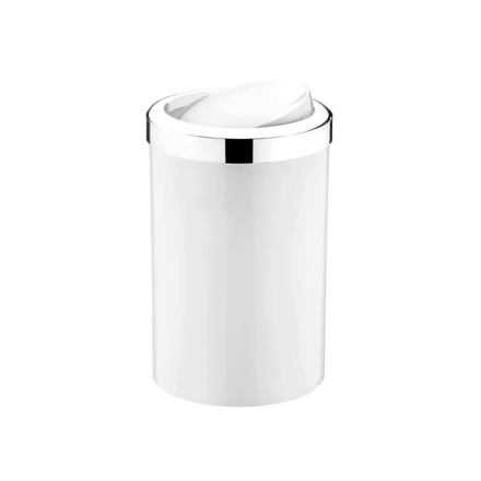 Imagen de Papelera blanco y cromo