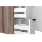 Imagen de Mueble de baño suspendido Margarita Blanco 60 cm con bacha de resina