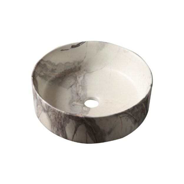 Imagen de Bacha de apoyo redonda 36 cm calacata Dmc