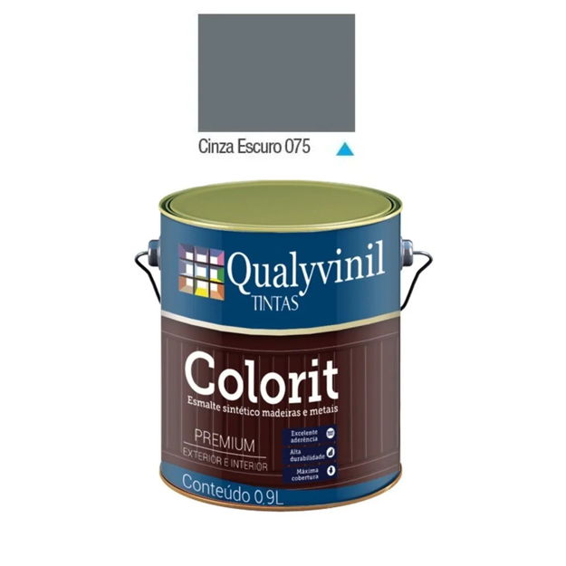 Imagen de COLORIT BRILLANTE GRIS OSCURO 0,900 LITROS