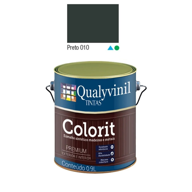 Imagen de COLORIT BRILLANTE NEGRO 0,900 LITROS