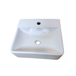 Imagen de Bacha de apoyo rectangular 42x39 cm c/mesa blanco Dmc