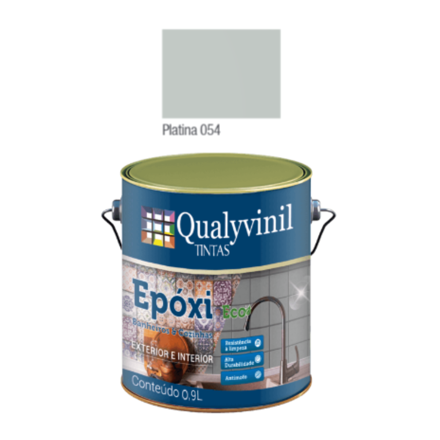 Imagen de Epoxi base agua premium acetinado platinado 0,9 L