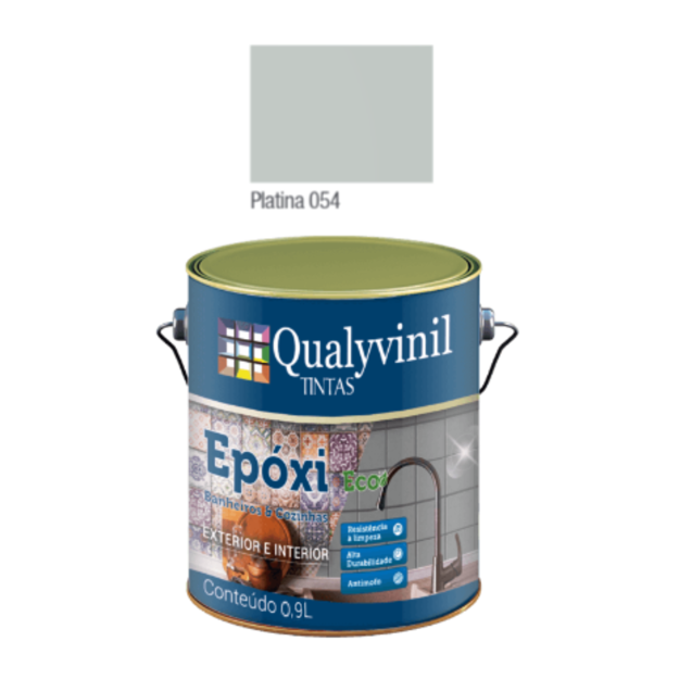 Imagen de Epoxi base agua premium acetinado platinado 0,9 L