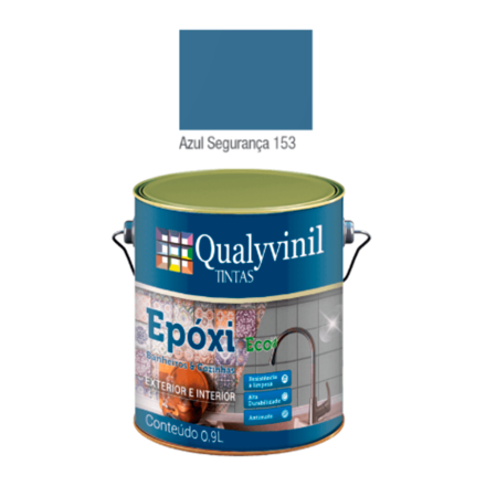 Imagen de Epoxi base agua premium acetinado azul 0,9 L