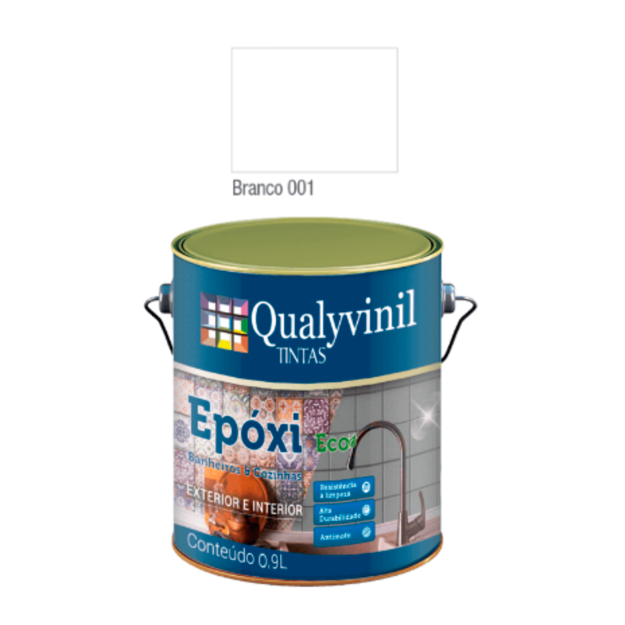 Imagen de Epoxi base agua premium acetinado blanco 0,9 L