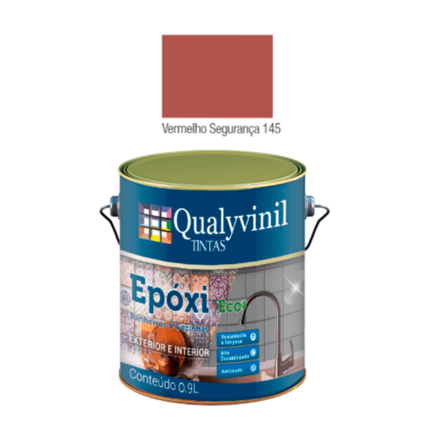 Imagen de Epoxi base agua premium acetinado rojo 0,9 L