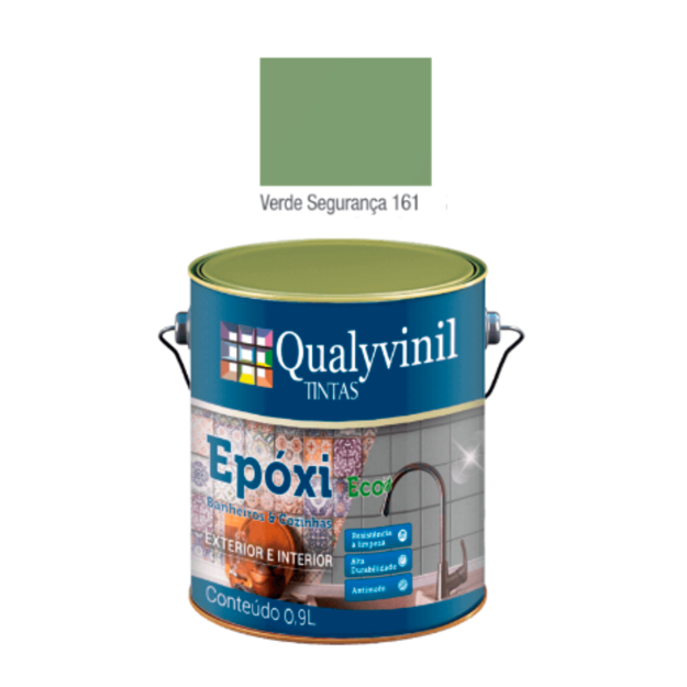 Imagen de Epoxi base agua premium acetinado verde 0,9 L