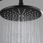 Imagen de Barral de ducha Monocomando Exterior con transferencia Milano negro mate