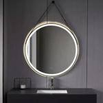 Imagen de Espejo LED 70cm de colgar c/desempañador