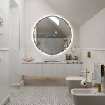 Imagen de Espejo LED  60cm con Marco Negro