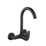 Imagen de Grifería de cocina Monocomando de pared Capri Negro Mate