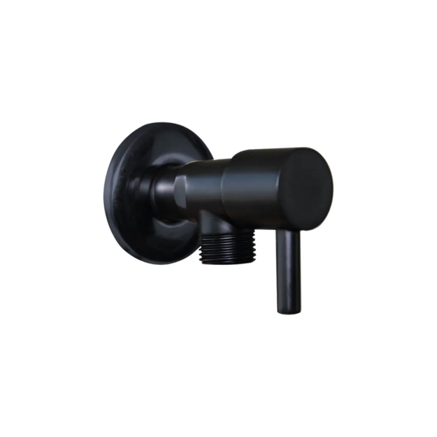 Imagen de Llave de paso negro mate para ducha higienica o colilla