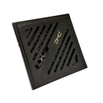 Imagen de Rejilla Negro Mate con anti insectos 10x10cm DMC