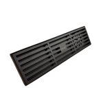 Imagen de Receptáculo lineal negro desagüe lateral 30cm DMC