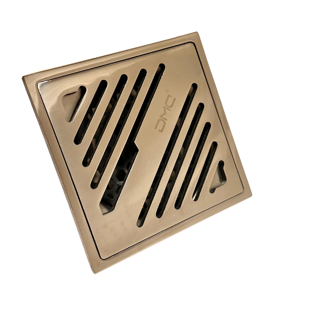 Imagen de Rejilla cromada con anti insectos 10x10cm DMC