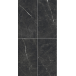 Imagen de Gres para piso y pared Soberano Black 60x120 cm Pulido Brillante y Rectificado