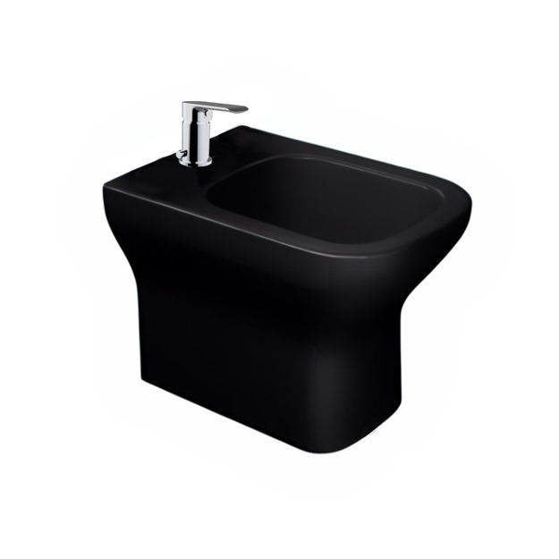 Imagen de Bide 1 agujero negro mate Deca Axis